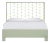 Ivy Platform Bed Queen, Celery Green For Sale