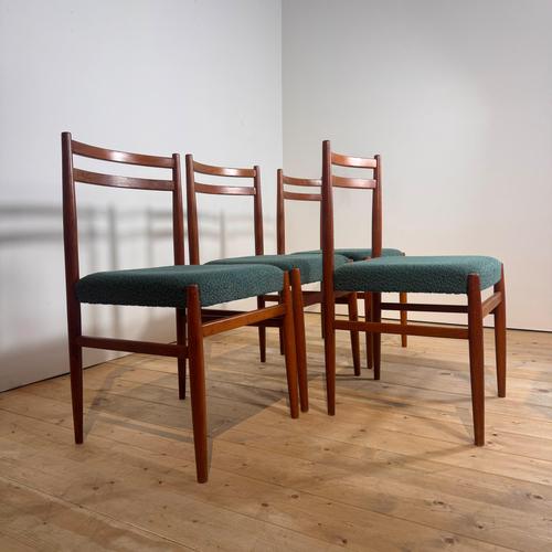 Vintage Teak Chairs, Denmark, 1960s, Set of 4 For Sale - Image 3 of 9