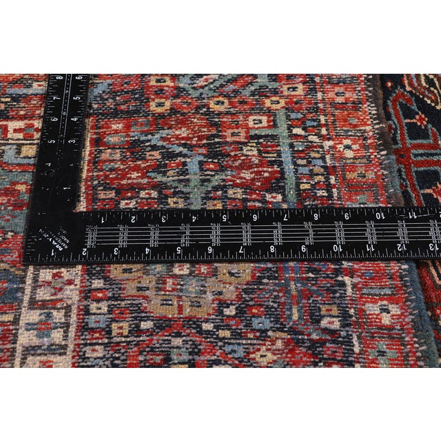 Textile Late 19th Century Persian Heriz Rug, 04'06 X 12'01 For Sale - Image 7 of 10