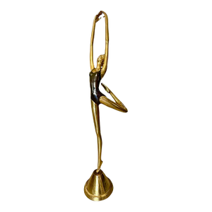 Full Scale 6ft Ballerina Stylized Dancer Brass Statue