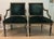 French Vintage French Louis XVI Style Square Back Fauteuils - A Pair For Sale - Image 3 of 16