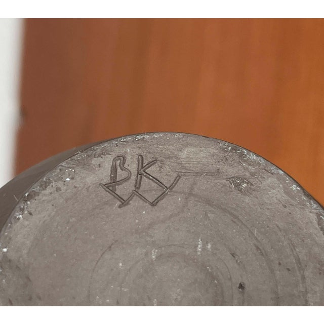 Brown Mid-Century Modern German Studio Pottery Minimalist Vase from BKW Böttger Keramik Wandsbek, Hamburg, 1960s For Sale - Image 8 of 9
