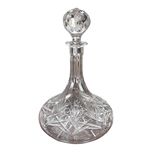 Vintage Crystal Ship's Decanter