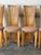 Highback Slat Dining Chairs Set of 4 New Upholstery Vintage Mid-Century Modern 1970s For Sale - Image 11 of 11
