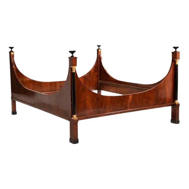 Antique Italian Empire Bed, 1800s For Sale