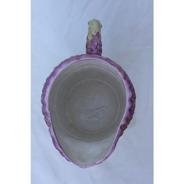 Late 20th Century Albert Kessler and Company Majolica Asparagus Pitcher For Sale - Image 5 of 9