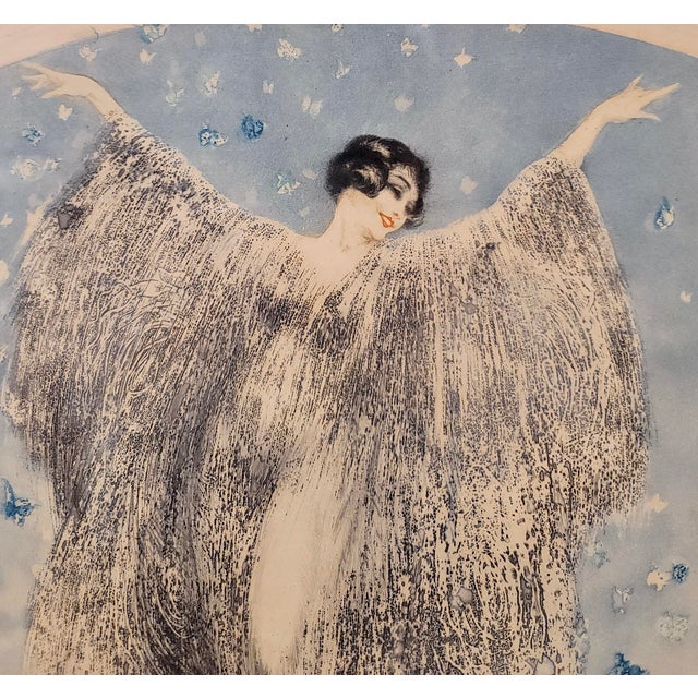 1920s Louis Icart "Petits Papillons" Little Butterflies -Original 1926 Etching For Sale - Image 5 of 9