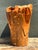 This monumental carved wood vase is a masterwork of Organic Modernism, celebrating the raw, untamed beauty of natural...