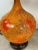 Pair of Mid a Century Modern Orange Table Lamps With Lava Glaze For Sale In Philadelphia - Image 6 of 12