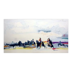 1990s "Bringing the Children Home From Star School" Earl Biss Original Limited Edition Serigraph