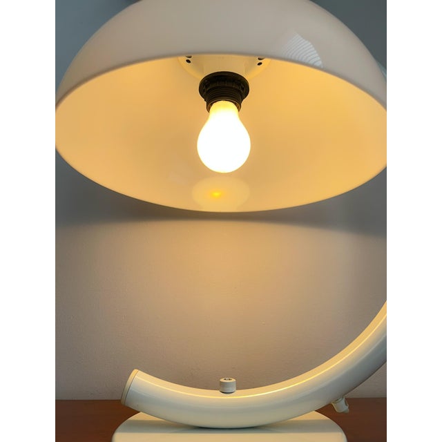 White Table Lamp by Gepo, 1970s For Sale - Image 8 of 11