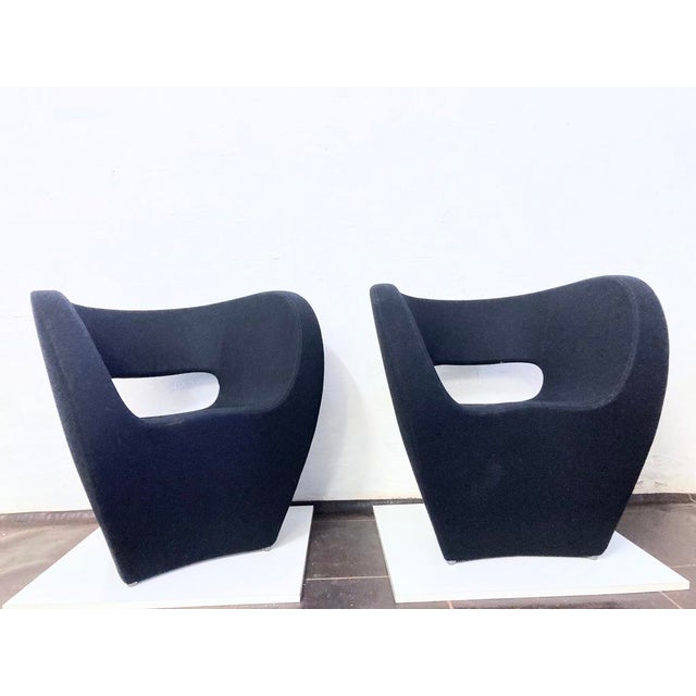 Victoria & Albert Armchairs in Black by Ron Arad for Moroso, 2000s, Set of 2 For Sale - Image 18 of 18