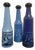 Glass Bottles by Salvador Dali, 1970s, Set of 3 For Sale