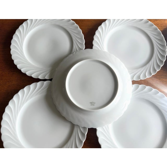 Limoges Porcelain Dessert Plates with Torse Pattern from Haviland Manufacture, France, 1890s, Set of 10 For Sale - Image 3 of 5