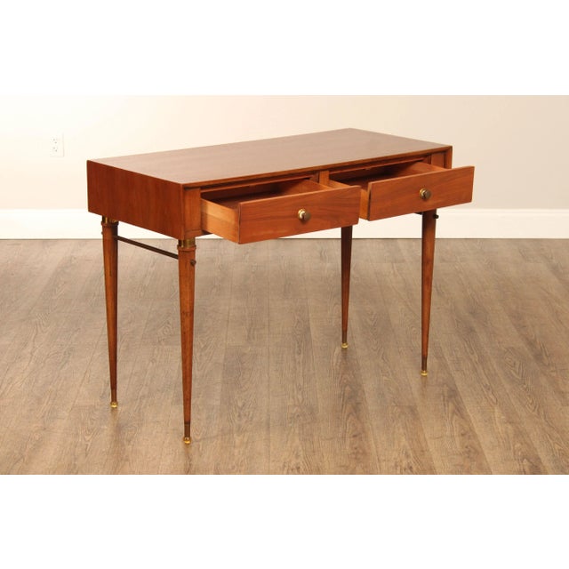 Mid-Century Modern Mid 20th Century Mid-Century Modern Walnut Writing Desk For Sale - Image 3 of 12
