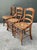 Mid-Century Modern Vintage Collection of Cane Seat Chairs - Set of 3 For Sale - Image 3 of 12