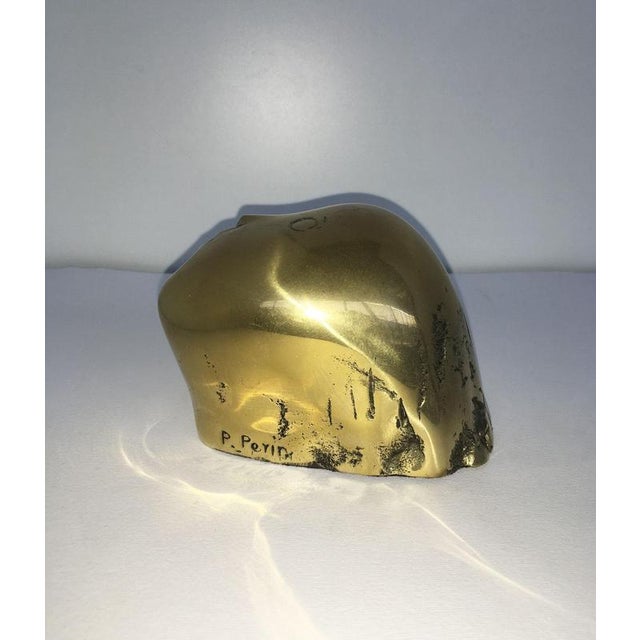Vintage Italian Bronze Abstract Sculpture by Piero Perin, 1980 For Sale - Image 12 of 18