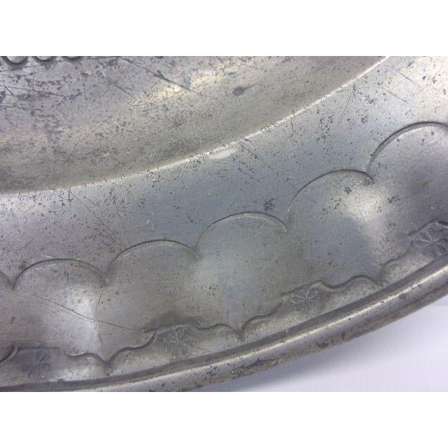 Mud Pie Galvanized Tin Charger - 13 Inch Vintage Farmhouse Plate For Table Setting