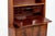 1960s Scandinavian Modern Figured Mahogany Secretary Bookcase Cabinet 1960s For Sale - Image 5 of 17