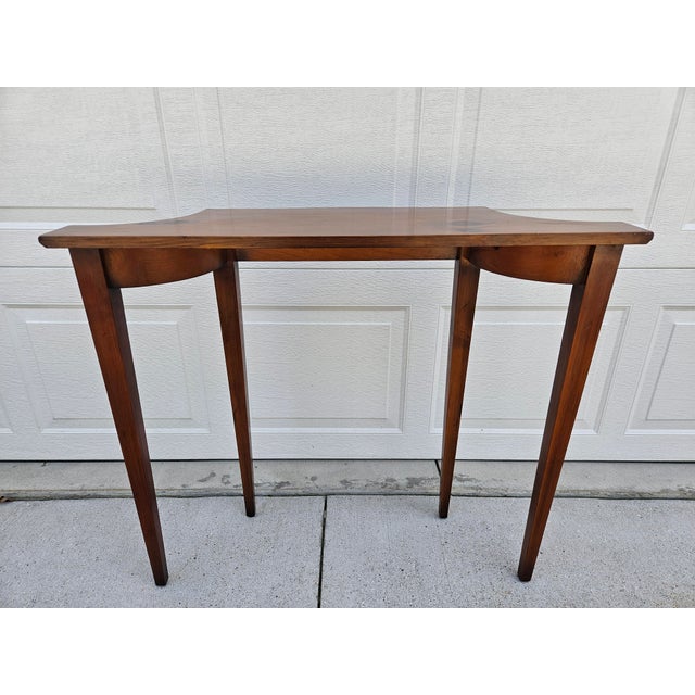 Brown Federal Style Pine Shop Original Console Table For Sale - Image 8 of 11