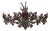 Black Forest 1900s Carved Wooden Plaque with Chamois Motif, Foliage and Mirror For Sale