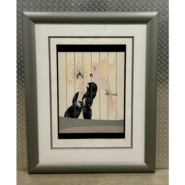 Erté “The Bird Cage” Hand-Signed Limited Edition Serigraph, 1984, 103/300 For Sale - Image 14 of 18