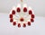 Large Red Opal Glass Sputnik Chandelier from Kaiser Idell / Kaiser Leuchten, Germany, 1960s For Sale - Image 9 of 10