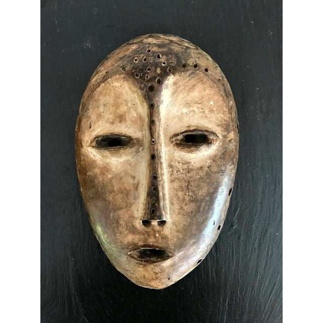 White Lega Bwami Society Mask on Display Stand with Provenance For Sale - Image 8 of 11