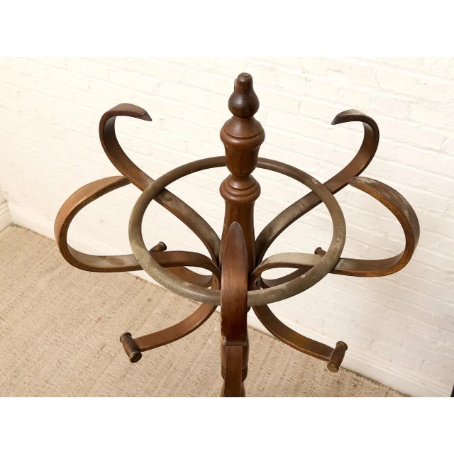 Wood Vintage Bentwood Coat Rack For Sale - Image 7 of 12