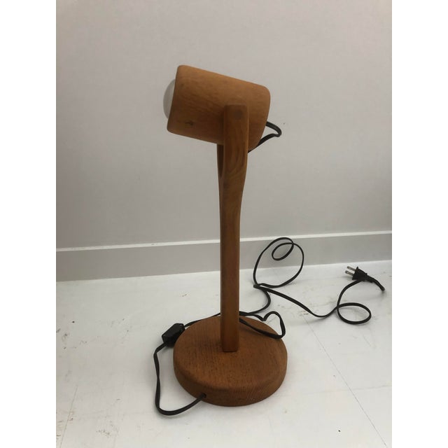 Vintage Wooden Table Lamp, Circa 1970s For Sale - Image 11 of 12