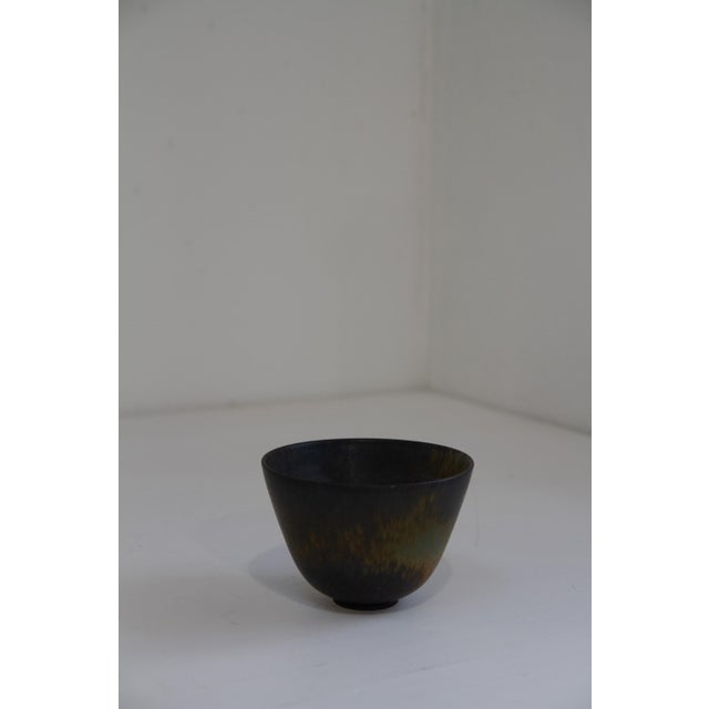 Green Stoneware Aru Bowl by Gunnar Nylund for Rörstrand, Sweden, 1950s For Sale - Image 8 of 18