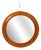 Mid-Century Modern Round Teak Wall Mirror by Ary Fanerprodukter Nybro, Sweden, 1960s For Sale