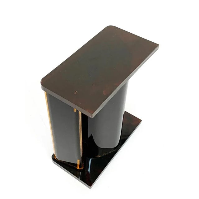 Brown Mid-Century Acrylic Glass & Brass Jewelry Box by Christian Dior, 1970 For Sale - Image 8 of 14