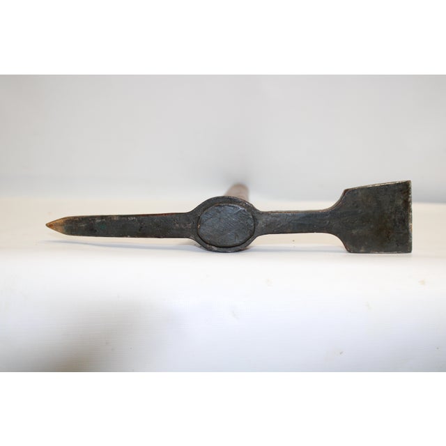 1930s Gold Miners Prospectors Pick and Leather Sleeve Set A For Sale - Image 5 of 13
