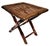 Mid-Century Modern Mid-Century Burnt Tortoise Bamboo Folding Plant Stand or Accent Table For Sale - Image 3 of 10