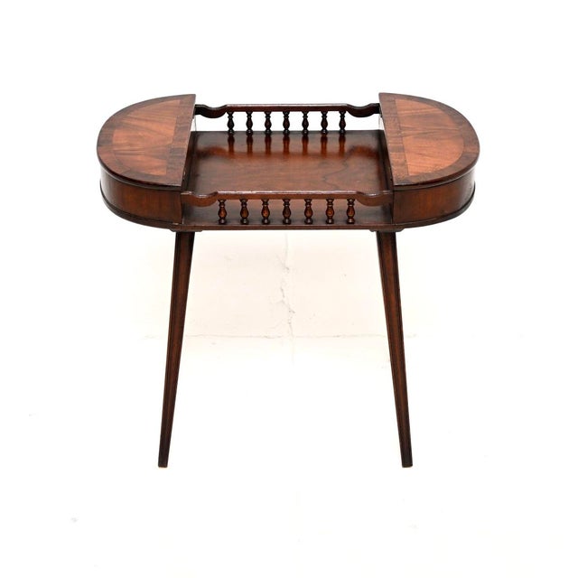 Antique Walnut Side Table, 1920s For Sale - Image 3 of 9