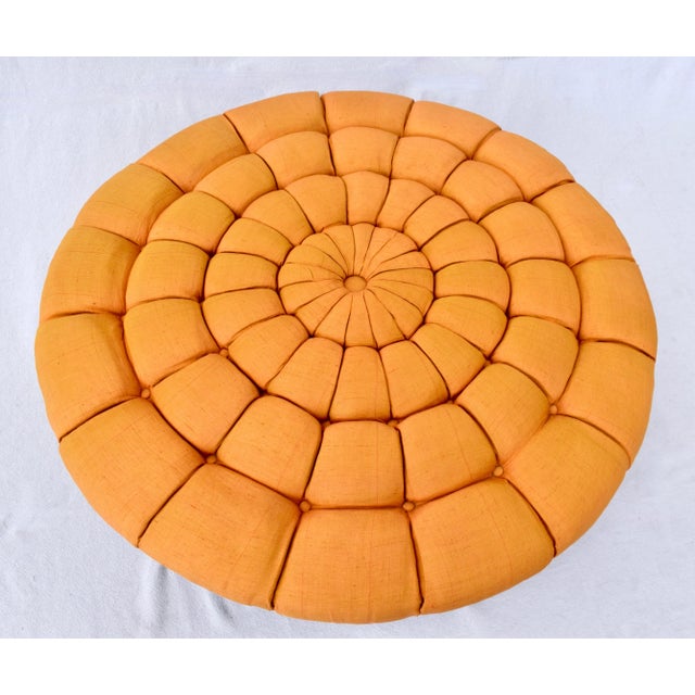 1970s 1970s Mid-Century Modern Custom Ottoman For Sale - Image 5 of 8
