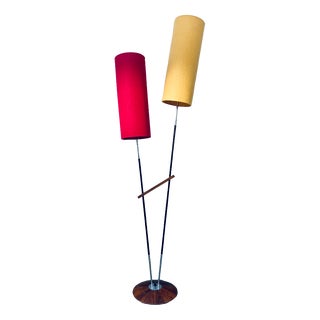 Mid-Century Floor Lamp with Two Fluorescent Spots from Richard Essig, 1960s For Sale