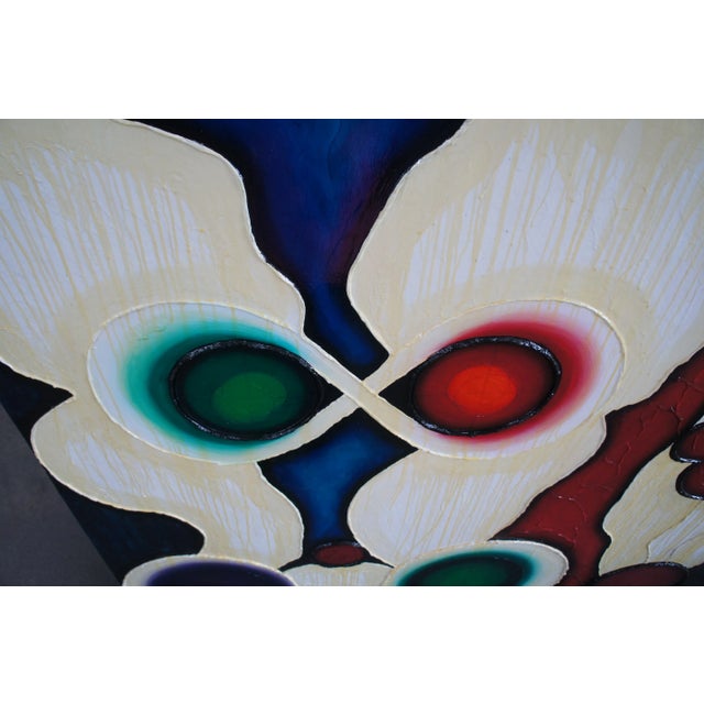 White "Shower" Contemporary Abstract MickeyOil Painting on Linen by Matthew Weinstein, 1992 For Sale - Image 8 of 12