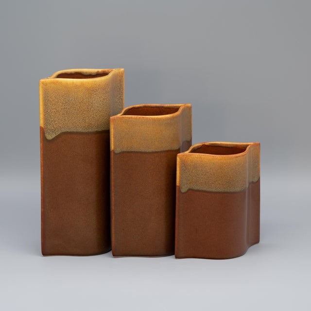 Studio Line Pillowcase Vase Trio by Karl & Ursula Scheid for Rosenthal, Germany, 1980s, Set of 3 For Sale - Image 11 of 11