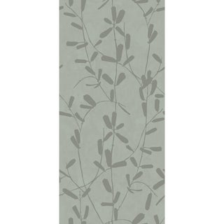 Sample - Liripoe Wallpaper by Susan Hable in Gray For Sale