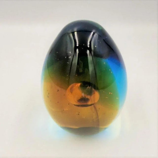 Paperweight in Multicolor Glass, 1960s, in Flawless conditions. Designed 1960 to 1969