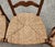 Wood Vintage Ladder Back Rush Seat Dining Chairs Set of 4 For Sale - Image 7 of 12