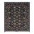 Navy Blue Afghan Sultani Natural Dye Wool Rug, Persian Floral Botanical Design, 8′2″ × 9′11″ For Sale
