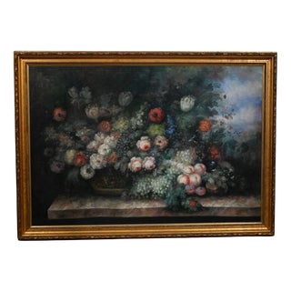 Dutch Artist, Still Life with Floral Spray, Oil Painting, Framed For Sale