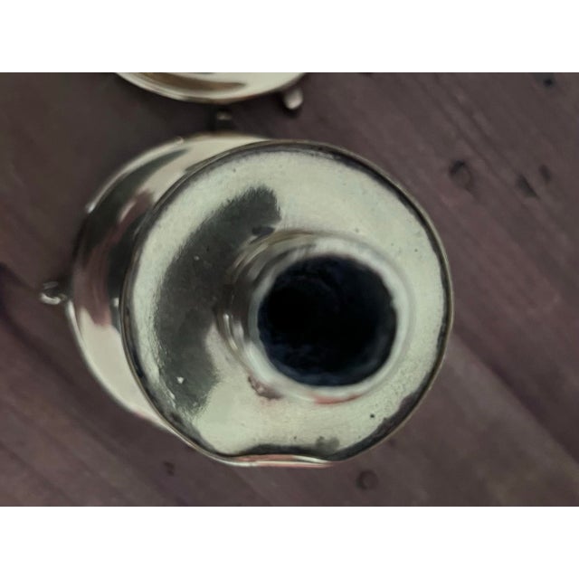 Mid 20th Century Nautical Brass Candlestick Holders-a Pair For Sale - Image 10 of 10