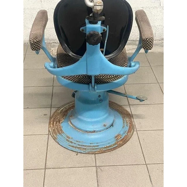 Textile Barbiere Chair from F.lli Zerbini, Italy, 1940s For Sale - Image 7 of 13