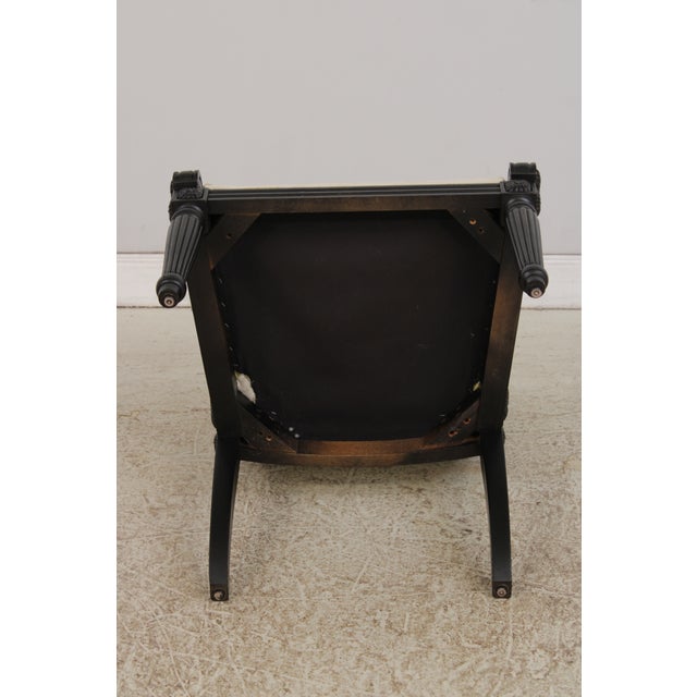 Hickory Chair Upholstered Armchair & Ottoman For Sale - Image 16 of 18