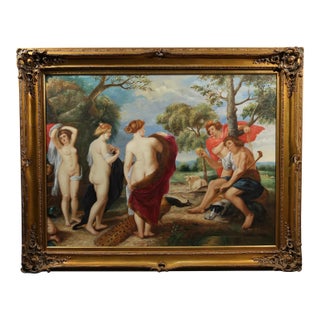 Mid 20th Century Oil on Canvas - After Peter Paul Rubens For Sale
