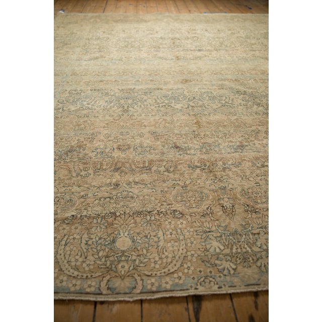 Traditional Vintage Distressed Kerman Carpet 8'11" X 11'6" For Sale - Image 3 of 11